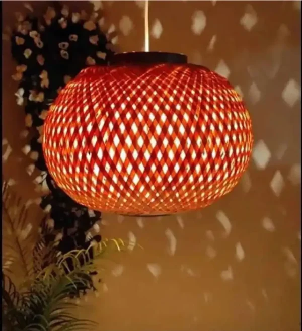 Bamboo ceiling lamp